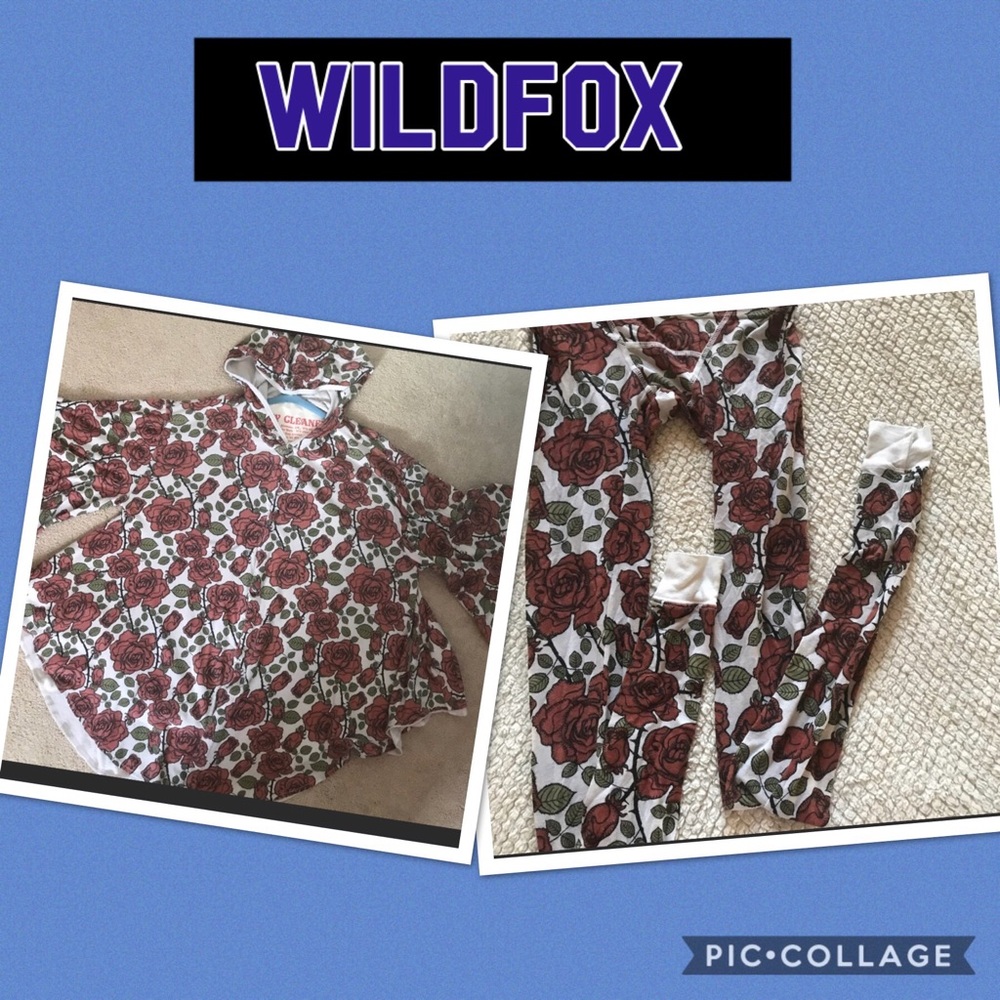 WILDFOX VINTAGE HOODED CAPE JACKET AND LEGGINGS RARE